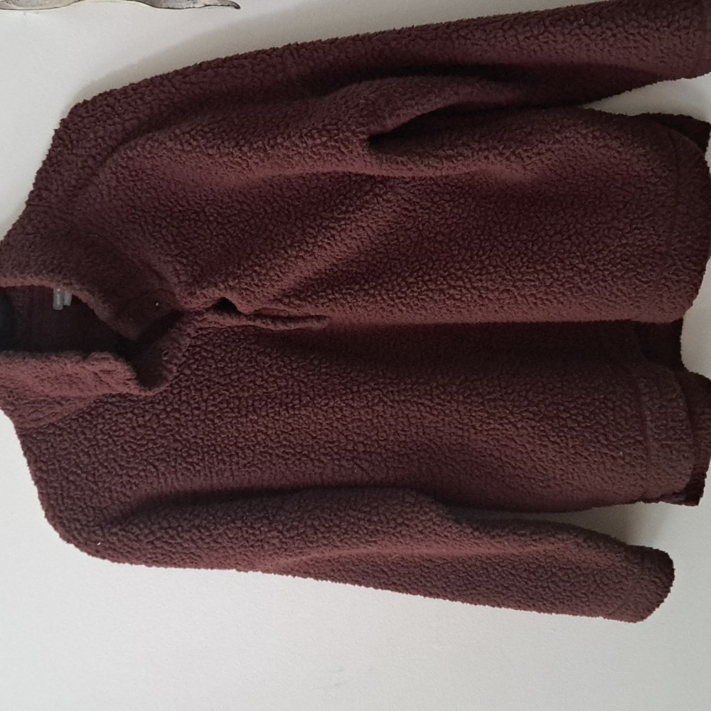 *Sold* Aerie Brown Teddy Pullover With Pockets